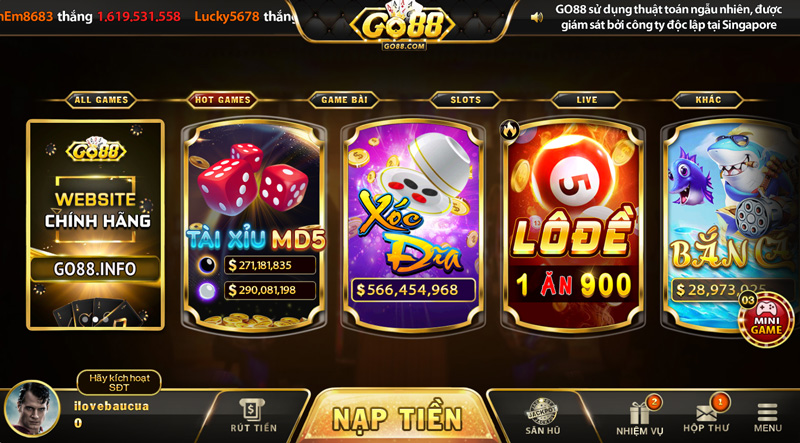 Go88 - Chơi game online đổi thưởng cực đã